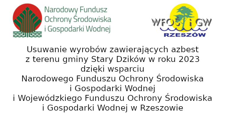 Baner dot. usuwania azbestu
